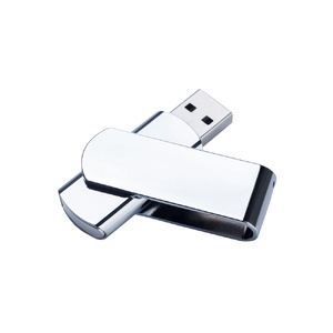 USB-флешка металлическая поворотная на 16 ГБ, глянец серебристый/глянец OA-3027.00.16 фото 1