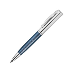 Ручка шариковая Cerruti 1881 модель «Conquest Blue» в футляре синий/серебристый