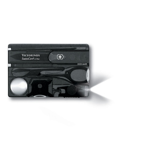 Швейцарская карточка VICTORINOX SwissCard Lite, 13 функций, полупрозрачная чёрная полупрозрачный черный OA-310207 фото 1