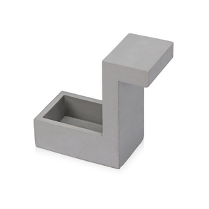 Настольная лампа из бетона "Blok Lamp" серый