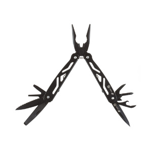 Мультитул Stinger, 100x35 мм, 12 функций, сталь/алюминий, чёрный, в комплекте нейлоновый чехол черный OA-441107 фото 1