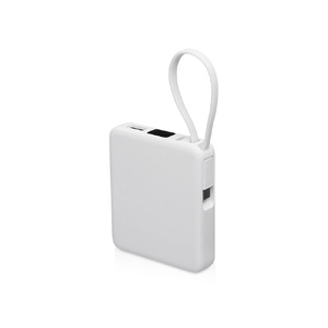 Внешний аккумулятор со встроенным кабелем USB-C «Дэнси», 5000 мАч, белый OA-590160.06 фото 2