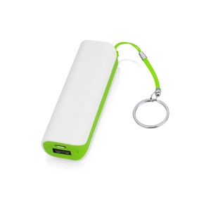 Портативное зарядное устройство (power bank) Basis, 2000 mAh, зеленое яблоко белый/зеленое яблоко OA-592403 фото 2