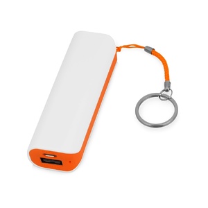 Портативное зарядное устройство (power bank) Basis, 2000 mAh, оранжевый белый/оранжевый OA-592408 фото 2
