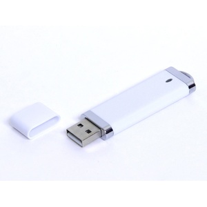 USB-флешка промо на 128 Гб прямоугольной классической формы, белый OA-6502.128.06 фото 2