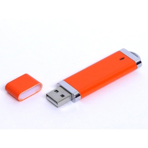 USB-флешка промо на 128 Гб прямоугольной классической формы, оранжевый OA-6502.128.08 фото 2