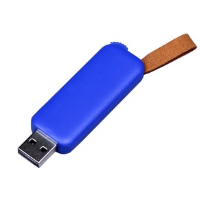 USB-флешка промо на 32 Гб прямоугольной формы, выдвижной механизм, синий OA-6544.32.02 фото 2