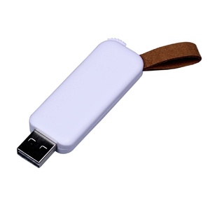 USB-флешка промо на 32 Гб прямоугольной формы, выдвижной механизм, белый OA-6544.32.06 фото 2