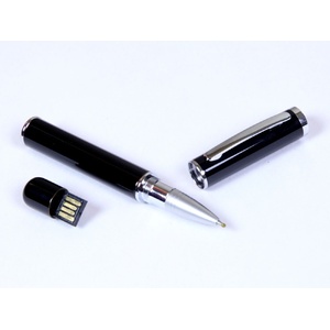 USB-флешка на 16 Гб в виде ручки с мини чипом, черный OA-6566.16.07 фото 2