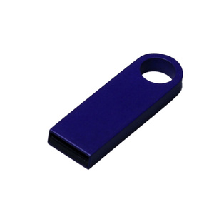 USB 2.0-флешка на 128 Гб с мини чипом и круглым отверстием, синий OA-6589.128.02 фото 2