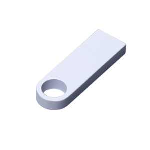 USB 2.0-флешка на 128 Гб с мини чипом и круглым отверстием, белый OA-6589.128.06 фото 2