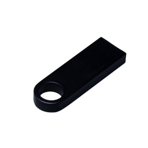 USB 2.0-флешка на 128 Гб с мини чипом и круглым отверстием, черный OA-6589.128.07 фото 2