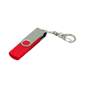 Флешка с  поворотным механизмом, c дополнительным разъемом Micro USB, 64 Гб, красный красный/серебристый OA-7030.64.01 фото 2