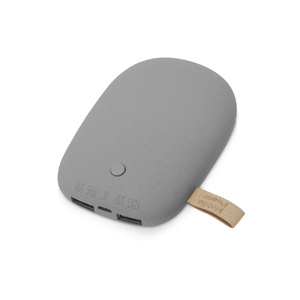 Универсальное зарядное устройство power bank в форме камня. 7800MAH. gray (Р) серый