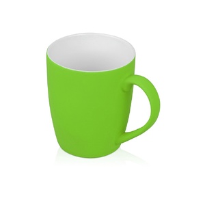 Кружка с покрытием soft-touch C1, зеленое яблоко OA-871603p фото 2