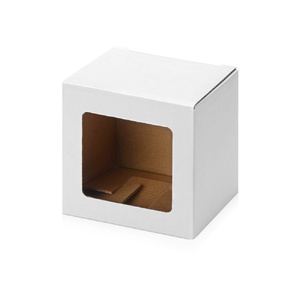 Коробка для кружки с окном, 11,2х9,4х10,7 см., белый OA-87976 фото 1