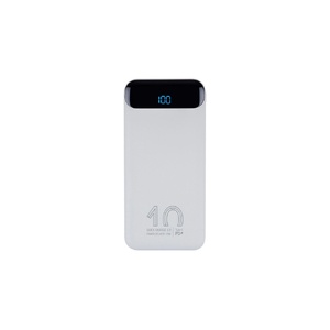 RIVACASE VA2540 (10 000mAh), QC/PD 20W внешний аккумулятор с дисплеем, белый 12/48