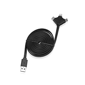 USB-переходник XOOPAR W CABLE 3 в 1 черный