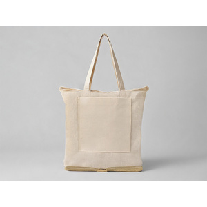 Складная сумка Jute из джута и хлопка, натуральный OA-995033 фото 1