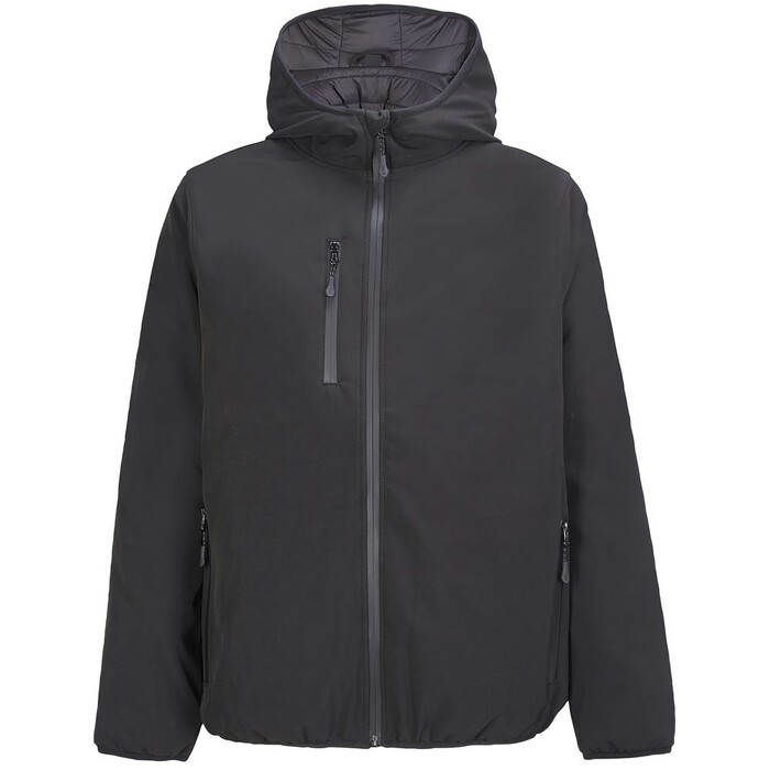 Куртка софтшелл с капюшоном мужская Falcon Men, черная, размер 3XL G-044493123XL фото 1
