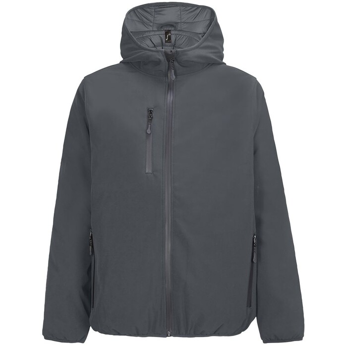 Куртка софтшелл с капюшоном мужская Falcon Men, темно-серая, размер 3XL G-044493703XL фото 1