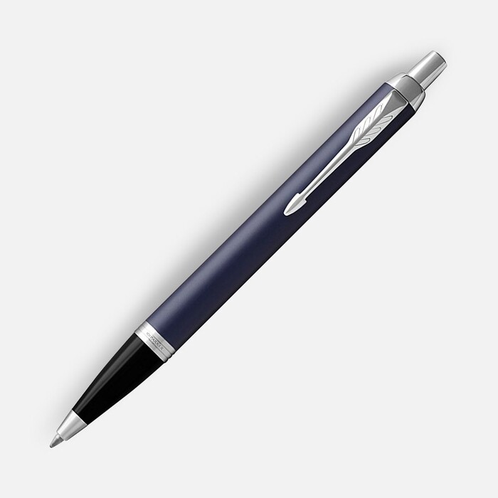 Ручка шариковая Parker IM Core Matte Blue CT, темно-синяя с черным G-11933.40 фото 1