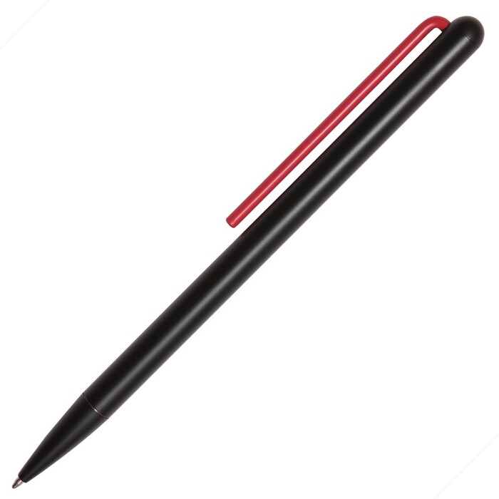 Шариковая ручка GrafeeX в чехле, черная с красным G-15534.50 фото 1