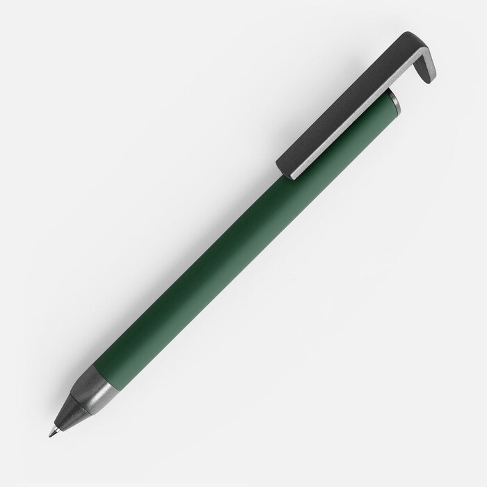 Ручка шариковая Standic Soft Touch с подставкой для телефона, зеленая G-16169.90 фото 1
