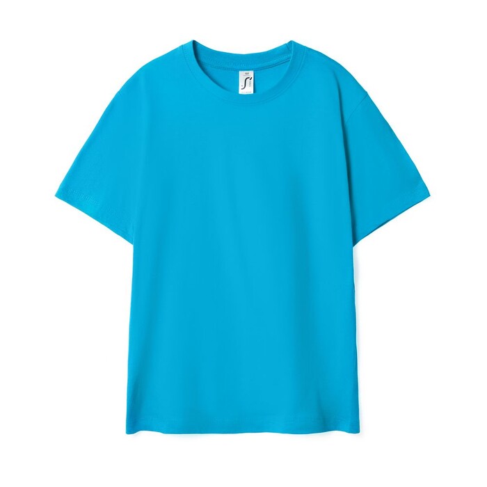 Футболка детская Regent Kids 150 бирюзовая, на рост 96-104 см (4 года) G-1886.422 фото 1