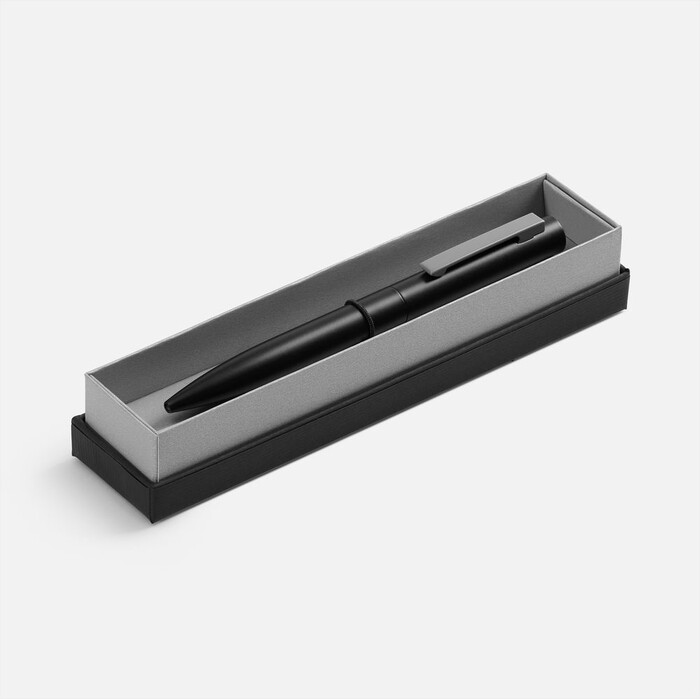 Ручка шариковая Inkolor в футляре, черная с серым G-20509.10 фото 1