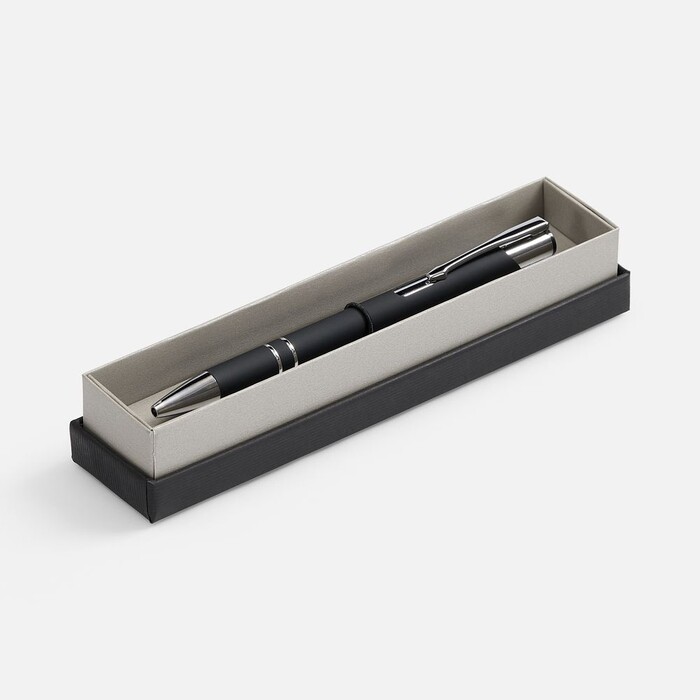 Ручка шариковая Keskus Soft Touch в футляре, черная G-21066.30 фото 1