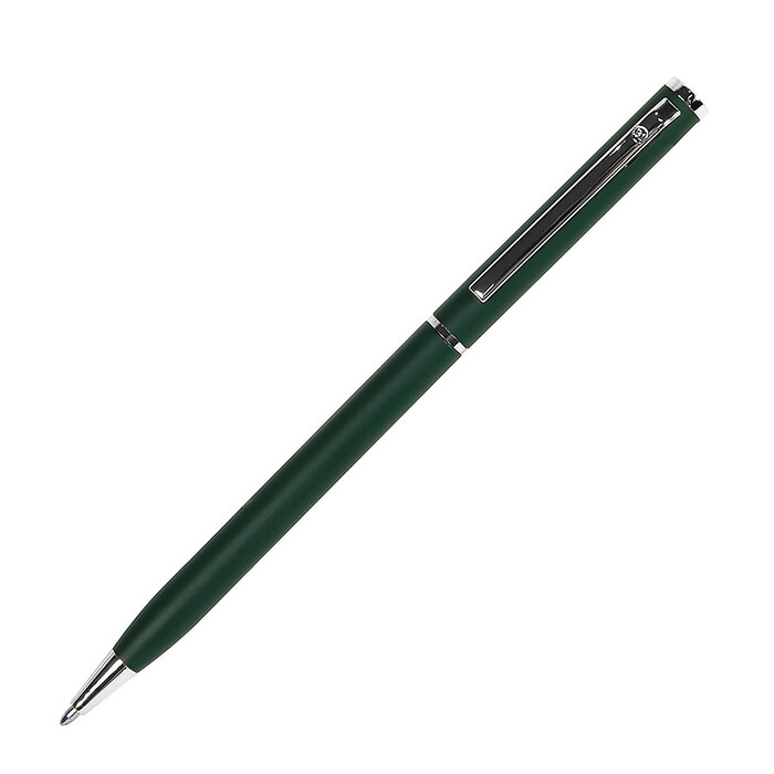 Ручка шариковая SLIM зеленый, серебристый HG-1100/15 фото 1