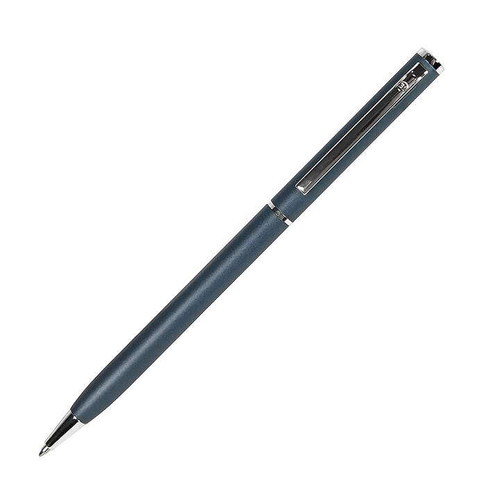 Ручка шариковая SLIM синий, серебристый HG-1100/24 фото 1