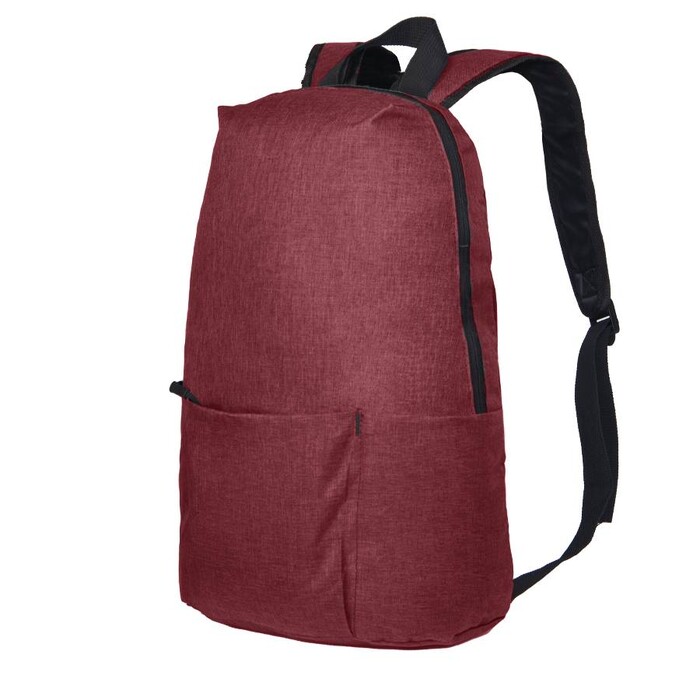 Лёгкий меланжевый рюкзак BASIC красный HG-16107/13 фото 1