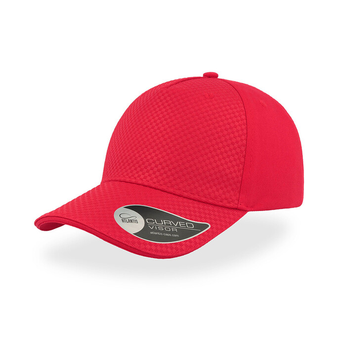 Бейсболка GEAR, 5 клиньев, застежка на липучке красный HG-25410.08 фото 1