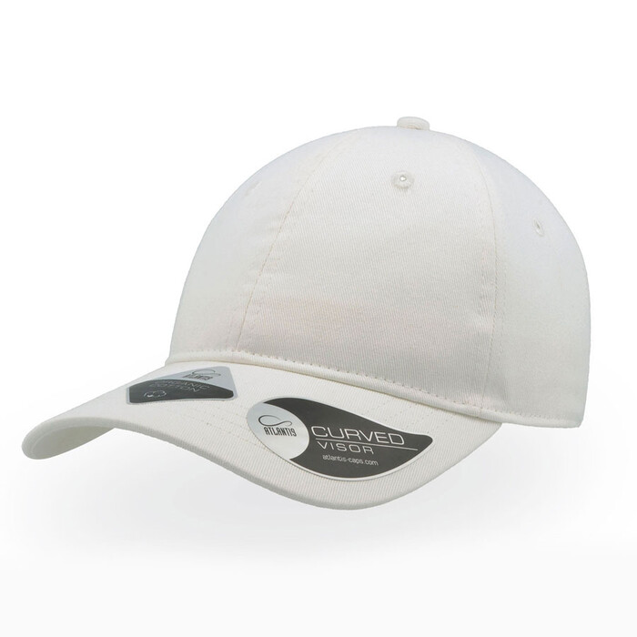 Бейсболка с NFC-меткой в козырьке GREEN CAP 265 из органического хлопка белый HG-254143.01 фото 1