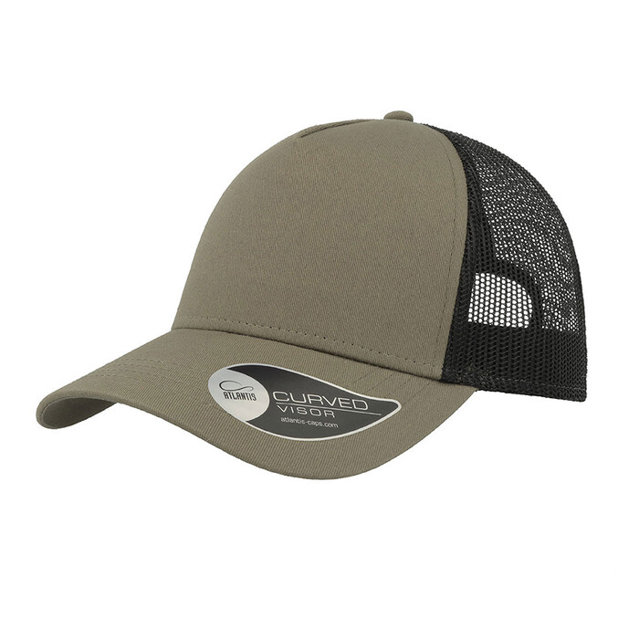 Бейсболка RAPPER COTTON, 5 клиньев, пластиковая застежка оливковый, черный HG-254179.935 фото 1