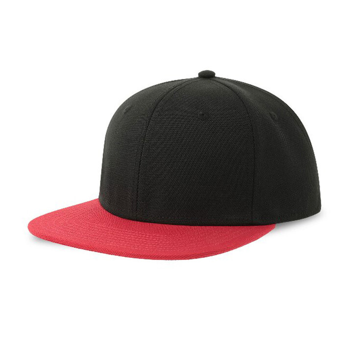 Бейсболка SNAP BACK-S, 6 клиньев, пластиковая застежка черный, красный HG-25424-S.358 фото 1