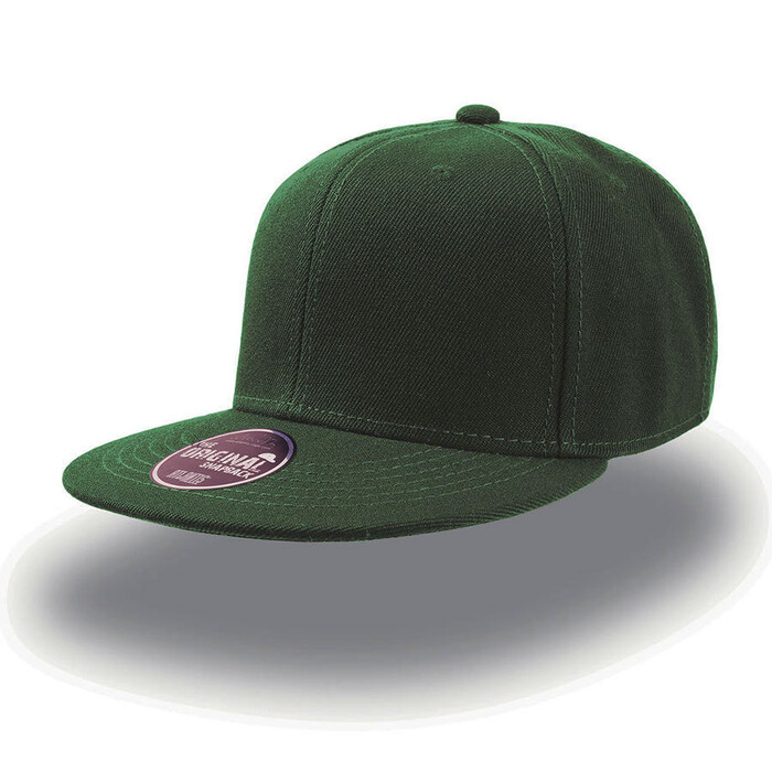 Бейсболка SNAP BACK, 6 клиньев, пластиковая застежка зеленый HG-25424.18 фото 1