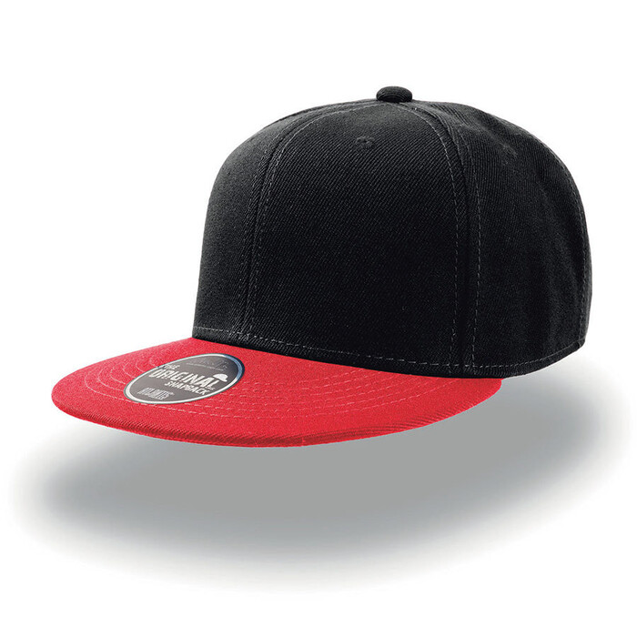 Бейсболка SNAP BACK, 6 клиньев, пластиковая застежка черный, красный HG-25424.358 фото 1