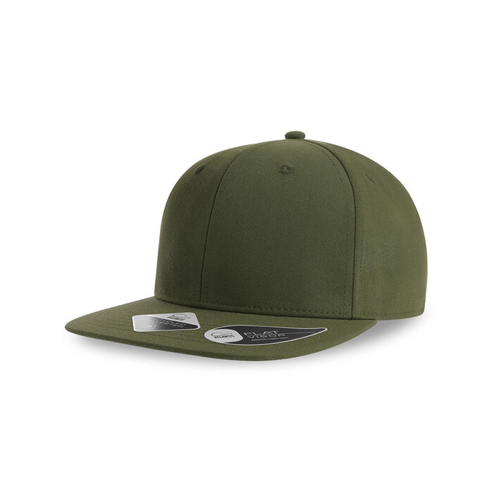 Бейсболка JAMES,6 клиньев,плоский козырек,ПВС застежка оливковый HG-25499.09 фото 1