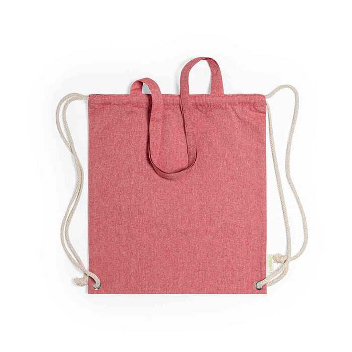 Сумка-рюкзак FENIN из переработанного хлопка красный HG-346833/08 фото 1