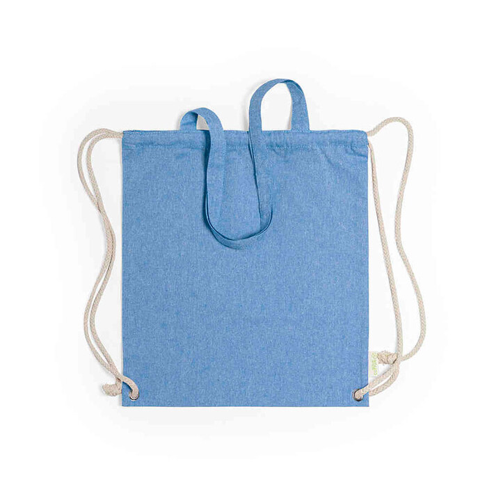Сумка-рюкзак FENIN из переработанного хлопка синий HG-346833/25 фото 1