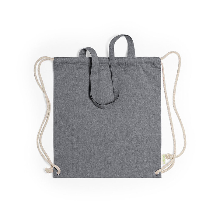 Сумка-рюкзак FENIN из переработанного хлопка черный HG-346833/35 фото 1