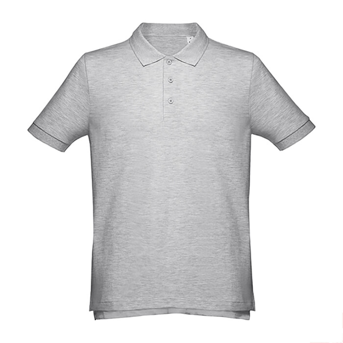 Рубашка-поло мужская ADAM 195 серый меланж HG-353000.29/3XL фото 1