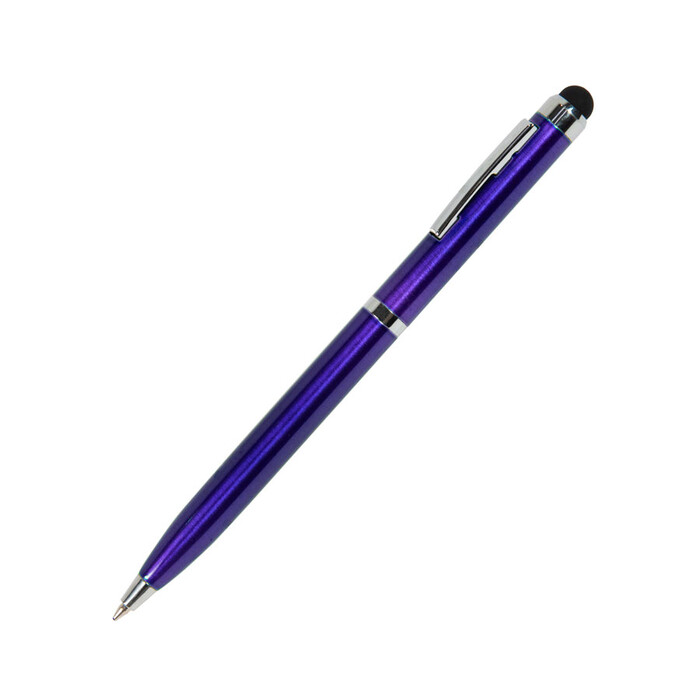 Ручка шариковая со стилусом CLICKER TOUCH синий, серебристый HG-36001/24 фото 1