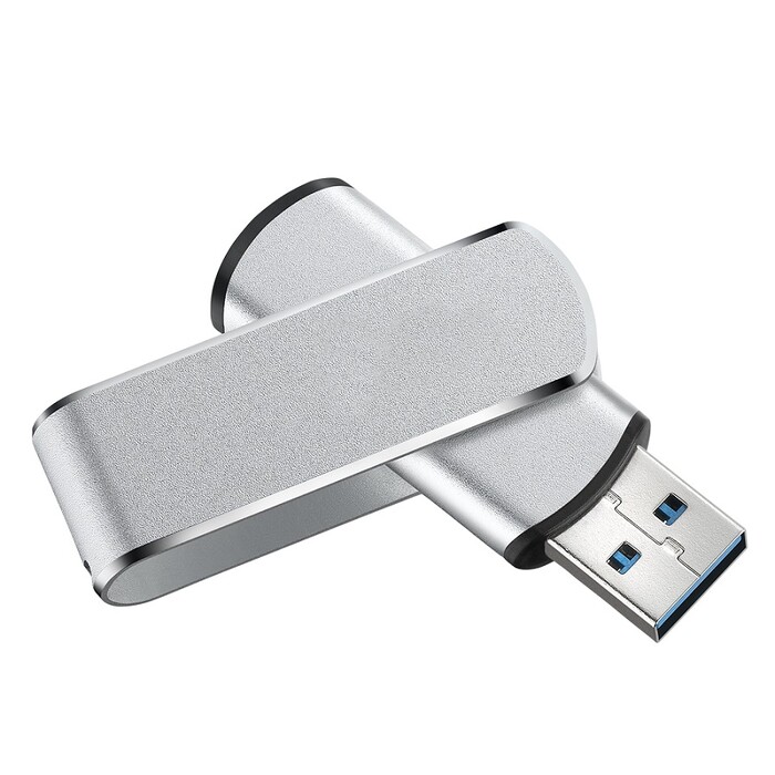 USB flash-карта SWING METAL, 64Гб, алюминий, USB 3.0 серебристый HG-37302_64Gb фото 1