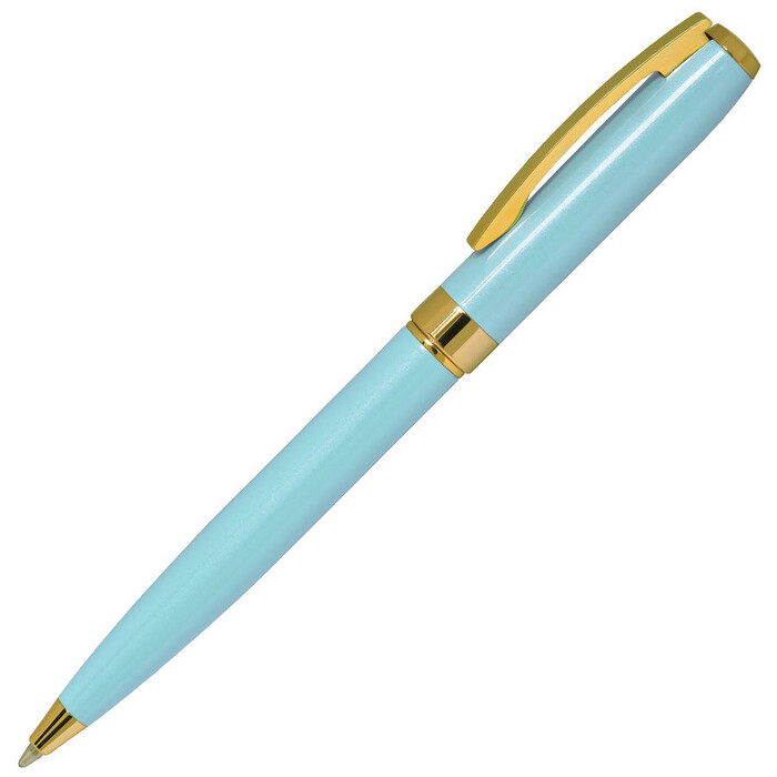 Ручка шариковая ROYALTY голубой лазурный, золотистый HG-38006/22 фото 1
