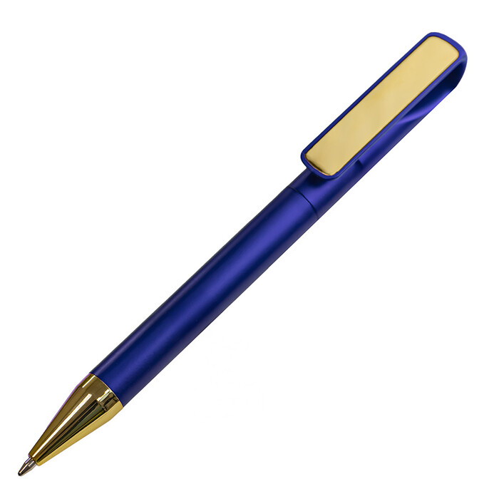 Ручка шариковая GLOSSY GOLD сизый, золотистый HG-38027/24 фото 1