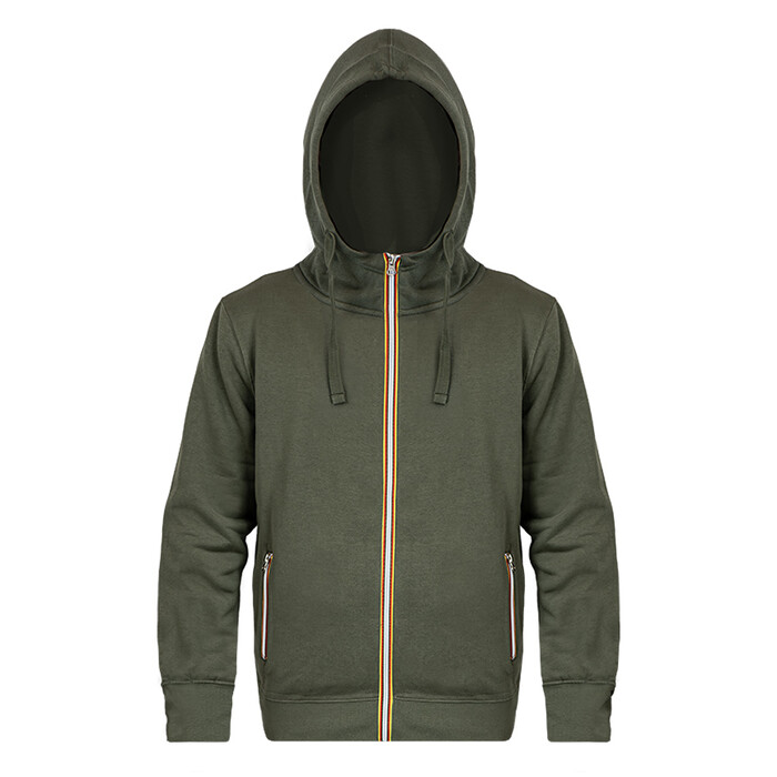 Толстовка худи на молнии с начесом LAS VEGAS MAN 280 зеленый HG-399933N.17/2XL фото 1